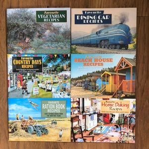 British Retro Mini Recipe Books - Set of 7